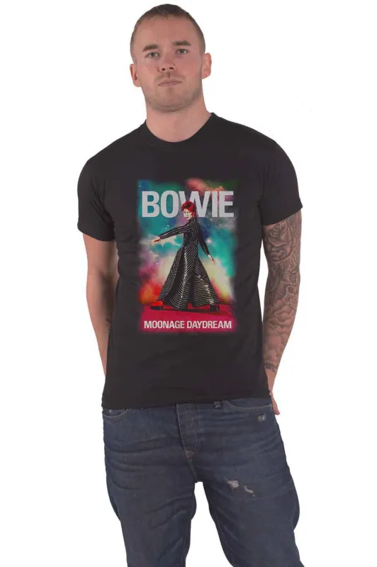 David Bowie Moonage Daydream Fade T Shirt made by Paradiso Clothing