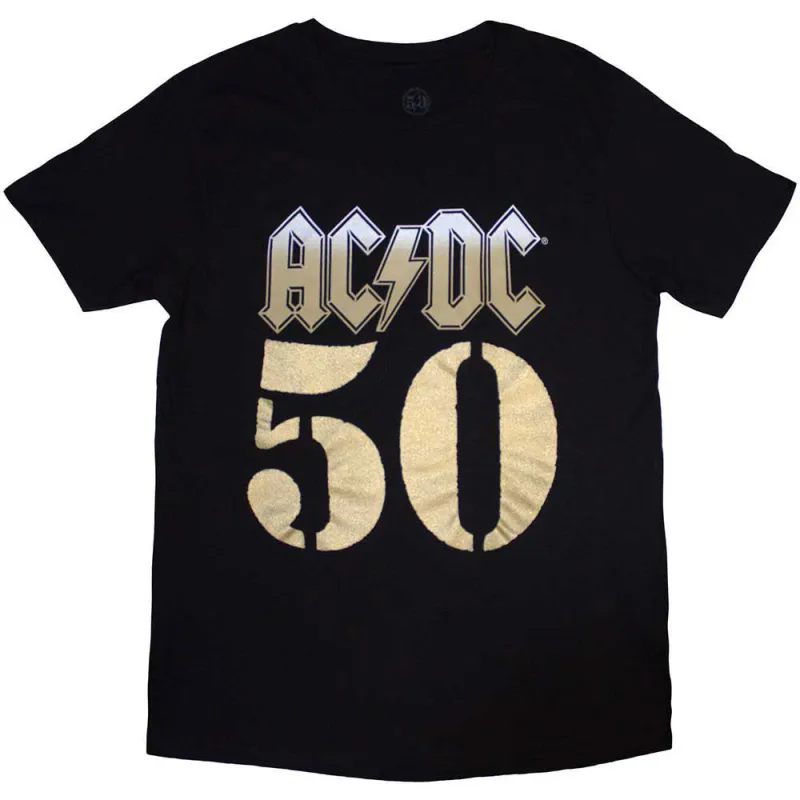 AC/DC Bolt Array Fifty Years T Shirt sold by Paradiso Clothing