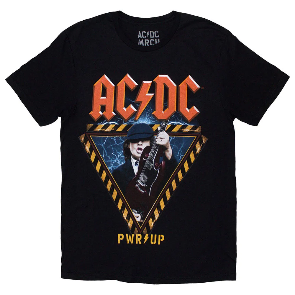 AC/DC Angus Triangle PWR UP EU Tour 24 T Shirt sold by Paradiso Clothing