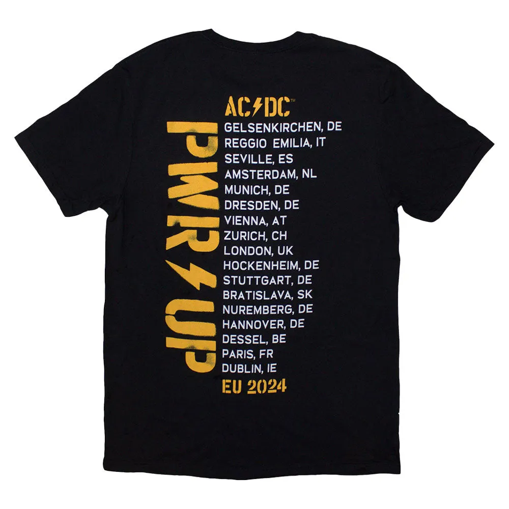 AC/DC Angus Triangle PWR UP EU Tour 24 T Shirt sold by Paradiso Clothing product image thumbnail 2