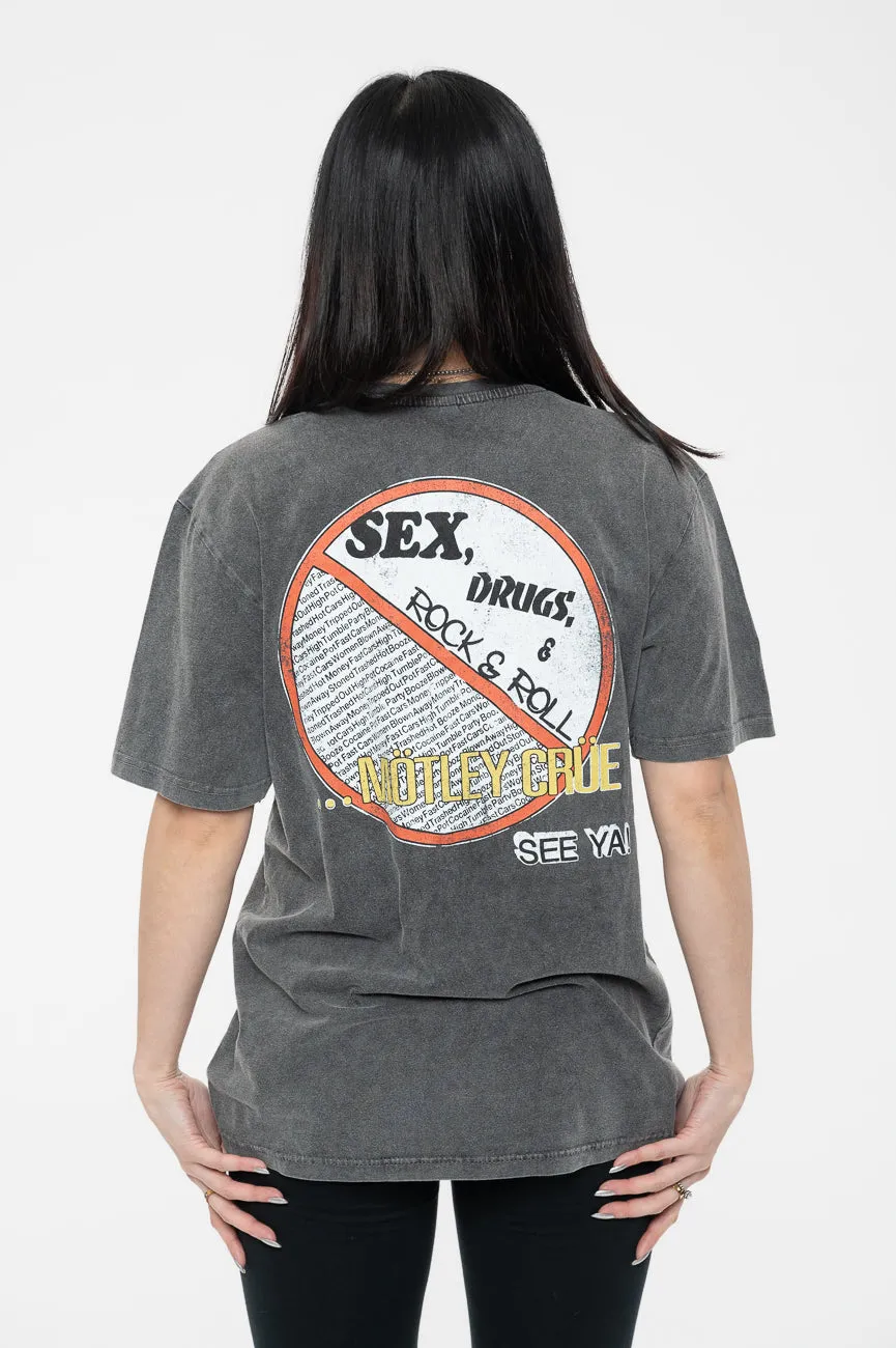 Motley Crue No Fun Tour 84 Limited Edition 999 Only Premium Wash T Shirt sold by Paradiso Clothing product image thumbnail 4