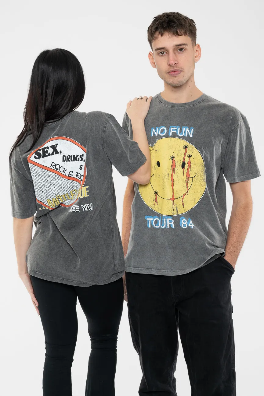 Motley Crue No Fun Tour 84 Limited Edition 999 Only Premium Wash T Shirt sold by Paradiso Clothing product image thumbnail 5