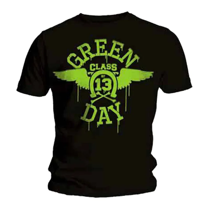 Green Day Neon Wings T Shirt sold by Paradiso Clothing