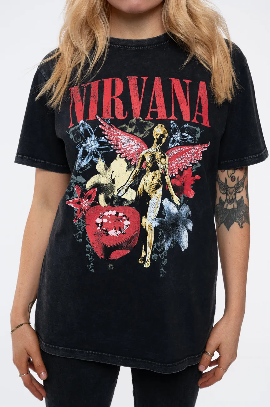 Nirvana In Utero Vintage Collage Limited Edition 999 Only Premium Wash T Shirt sold by Paradiso Clothing product image thumbnail 3