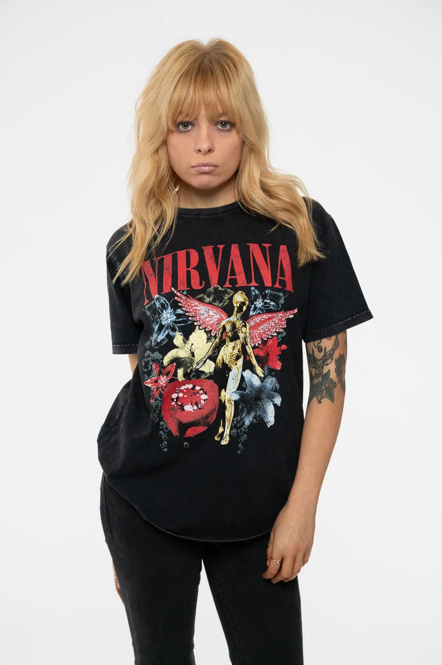 Nirvana In Utero Vintage Collage Limited Edition 999 Only Premium Wash T Shirt sold by Paradiso Clothing