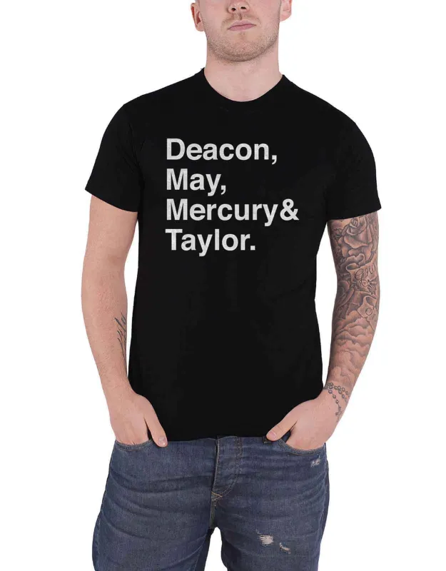 Queen Helvetica Names T Shirt made by Paradiso Clothing