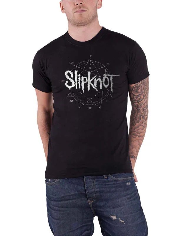 Slipknot 9 Point Star Diamante T Shirt sold by Paradiso Clothing