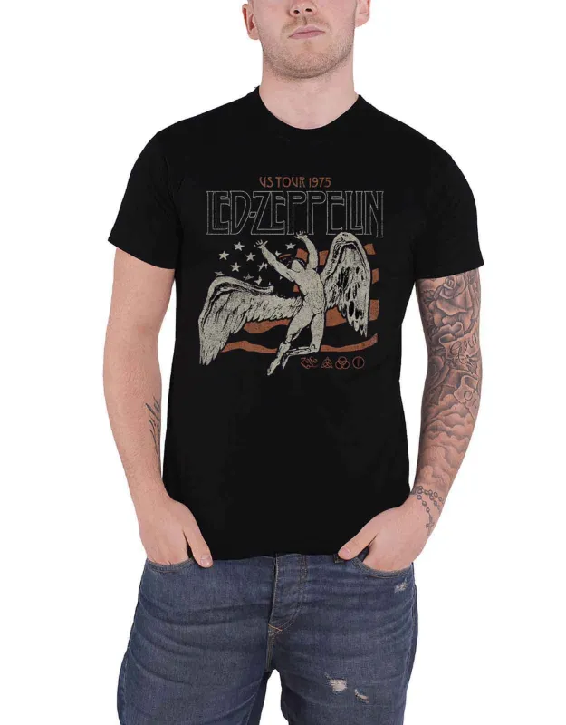 Led Zeppelin US 1975 Tour T Shirt sold by Paradiso Clothing