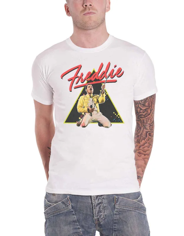 Freddie Mercury Mic Pose T Shirt sold by Paradiso Clothing