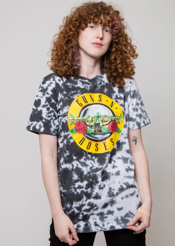 Guns N Roses T Shirt Classic Band Logo Dip Dye T Shirt sold by Paradiso Clothing