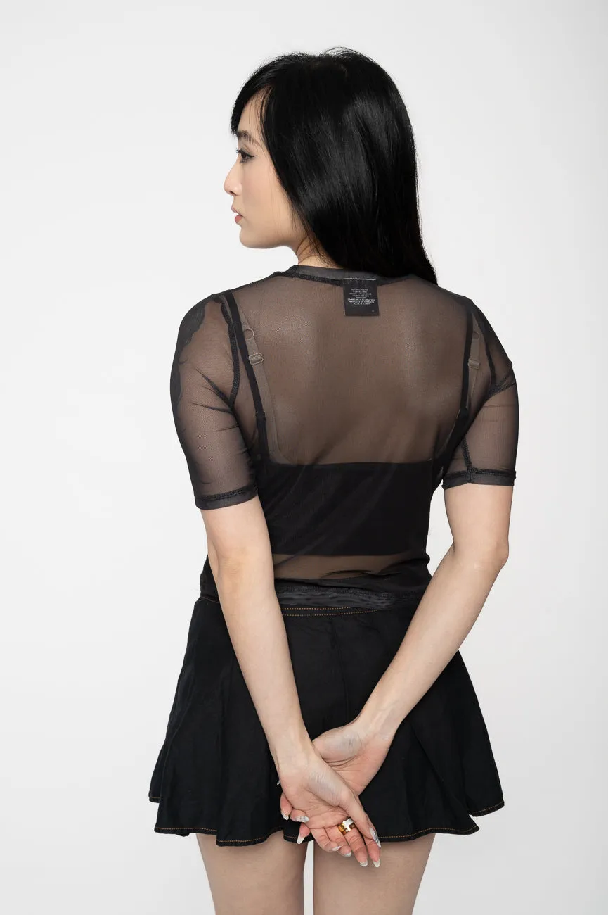 Bob Marley Logo Mesh Crop Top sold by Paradiso Clothing product image thumbnail 4