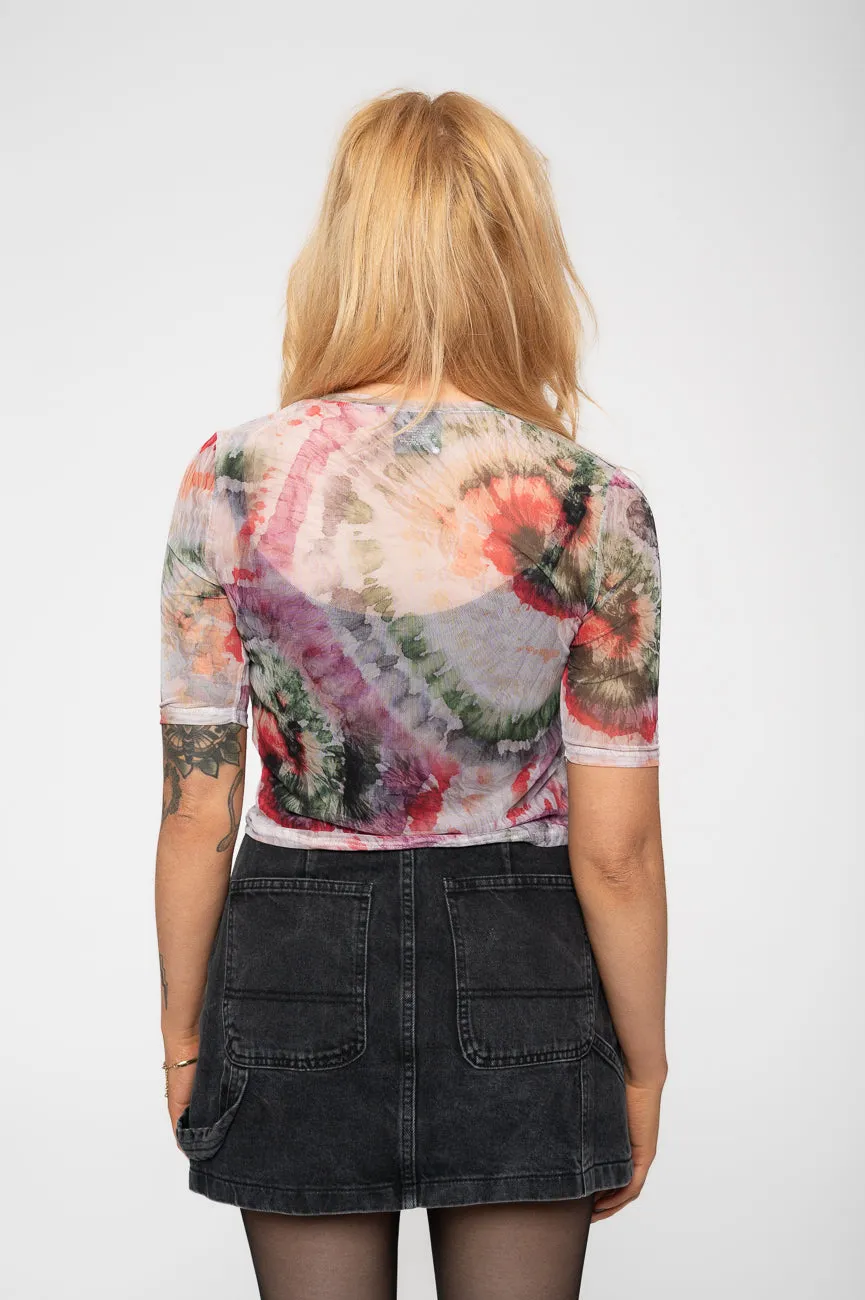 Grateful Dead Stony Brook Bertha Mesh Crop Top sold by Paradiso Clothing product image thumbnail 4