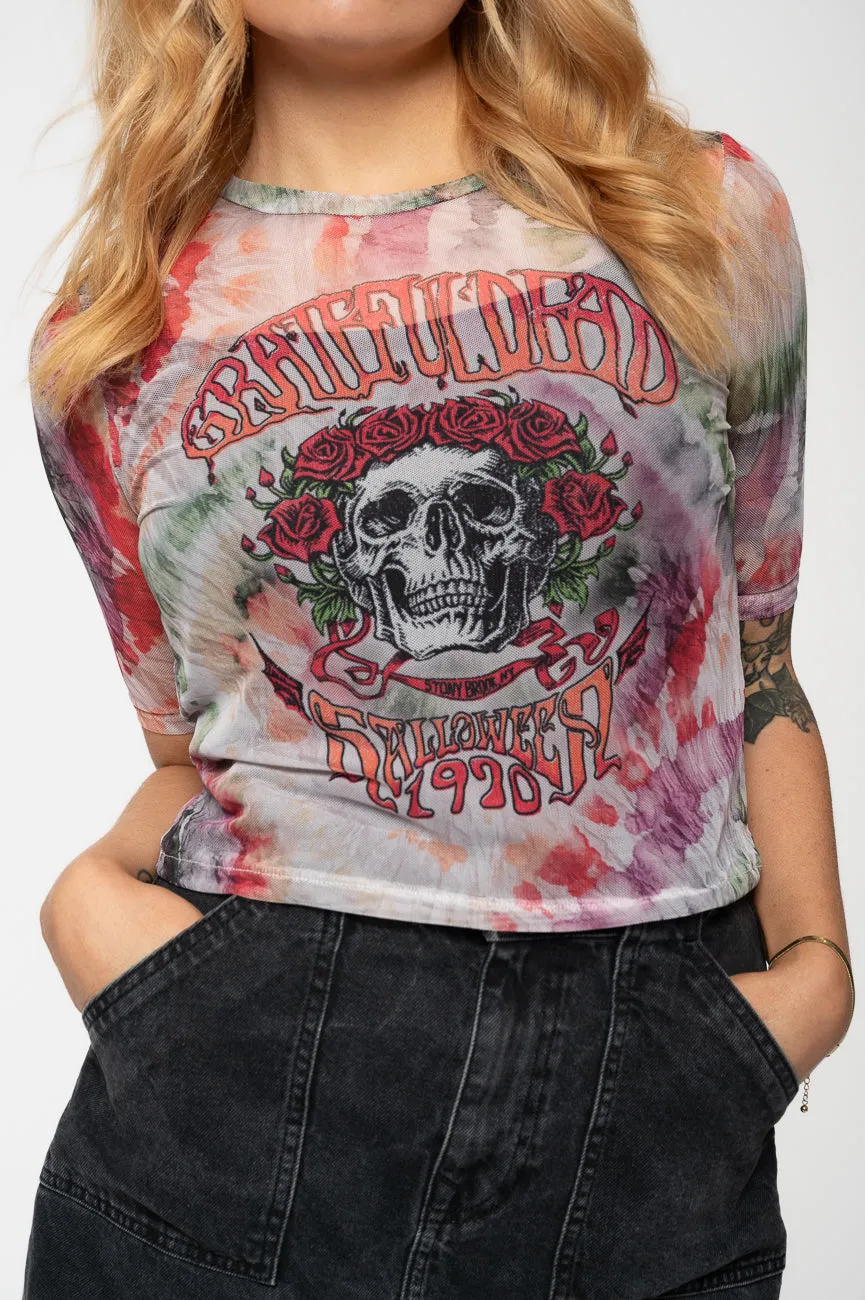 Grateful Dead Stony Brook Bertha Mesh Crop Top sold by Paradiso Clothing product image thumbnail 3