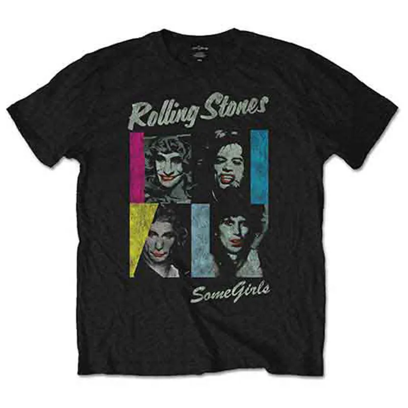 The Rolling Stones Some Girls Distressed Logo T Shirt sold by Paradiso Clothing