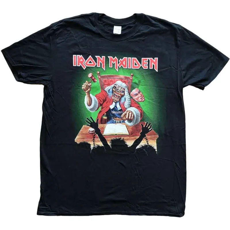 Iron Maiden Deaf Sentence Judge The First Ten Years T Shirt made by Paradiso Clothing