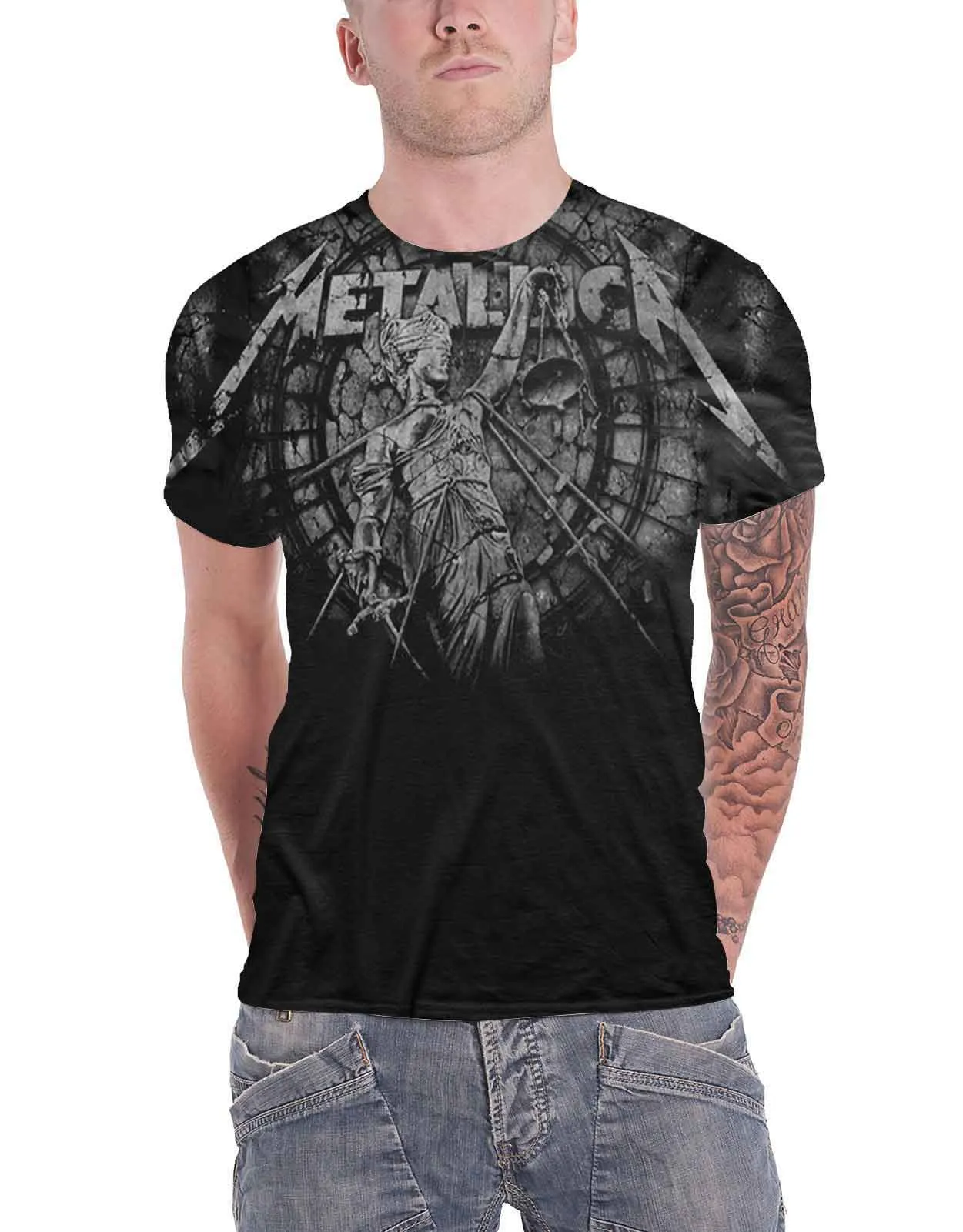 Metallica And Justice for All Stoned T Shirt sold by Paradiso Clothing