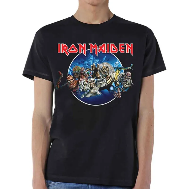 Iron Maiden Wasted Years Circle T Shirt sold by Paradiso Clothing