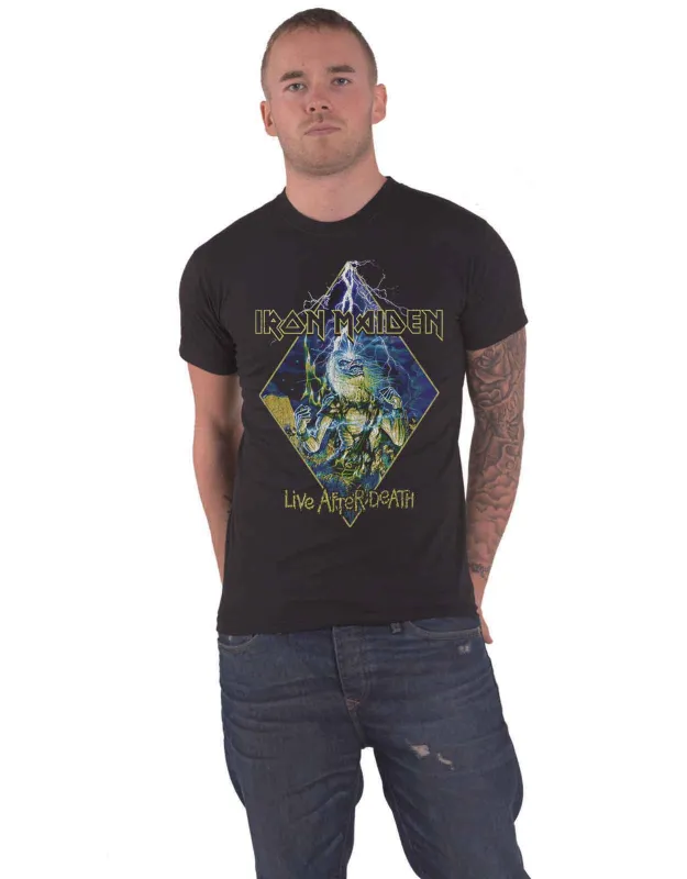 Iron Maiden Live After Death Diamond T Shirt made by Paradiso Clothing