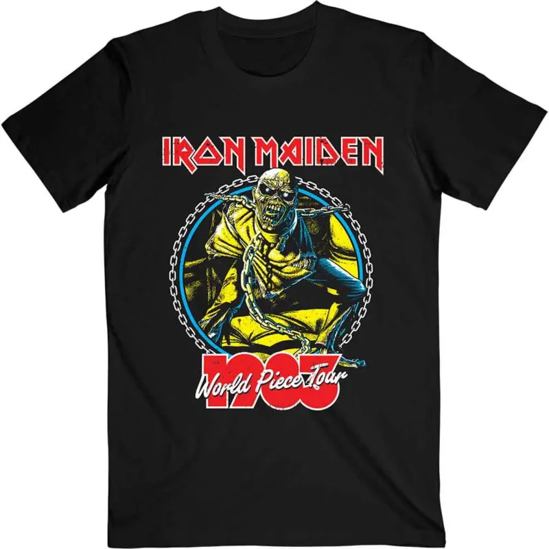 Iron Maiden World Piece Tour 83 T Shirt sold by Paradiso Clothing