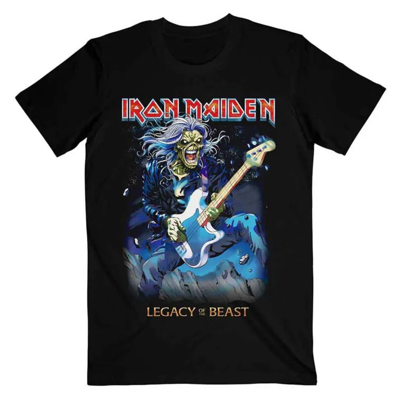 Iron Maiden Eddie on Bass T Shirt sold by Paradiso Clothing