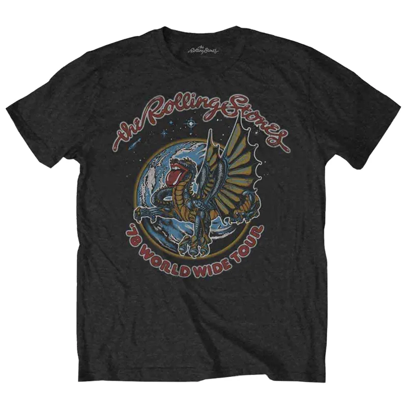 The Rolling Stones Dragon Worldwide Tour 78 T Shirt sold by Paradiso Clothing