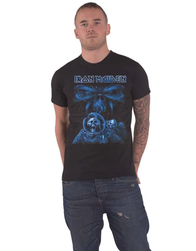 Iron Maiden Final Frontier Blue Album Spaceman T Shirt sold by Paradiso Clothing