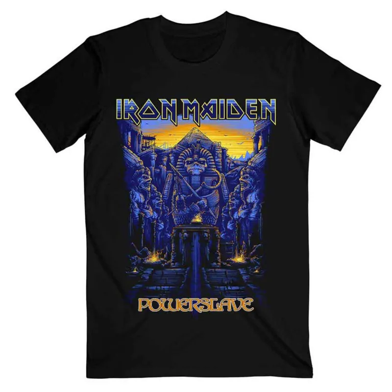 Iron Maiden Dark Ink Powerslave T Shirt sold by Paradiso Clothing