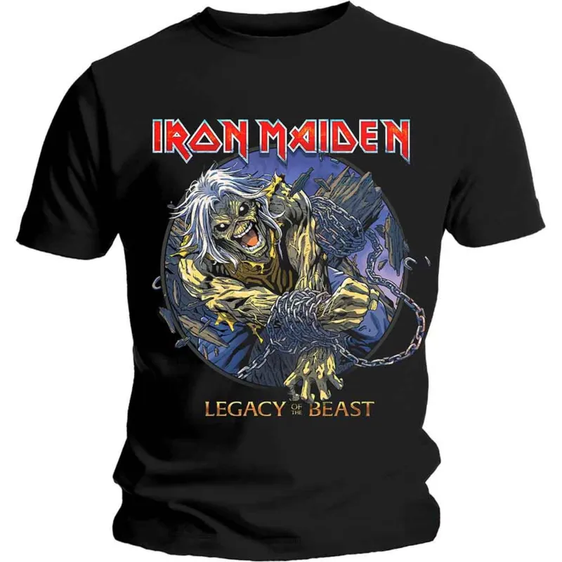 Iron Maiden Eddie Chained Legacy T Shirt sold by Paradiso Clothing