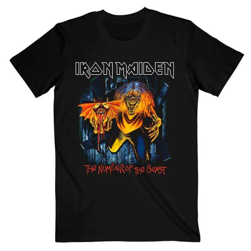 Iron Maiden Number of the Beast Eddie Panel Burst T Shirt sold by Paradiso Clothing