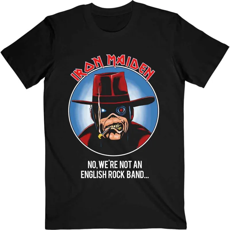 Iron Maiden Not An English Rock Band Tour T Shirt made by Paradiso Clothing