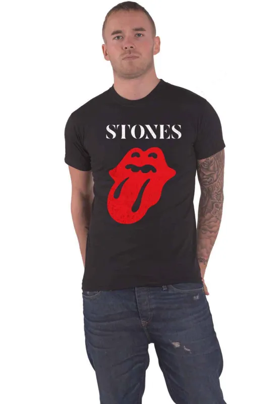 The Rolling Stones Sixty Classic Vintage Solid Tongue T Shirt sold by Paradiso Clothing