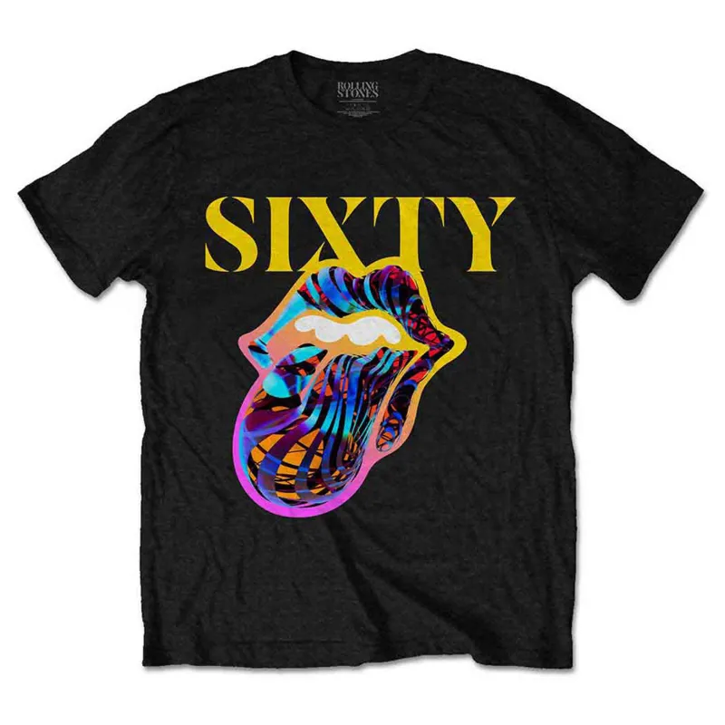 The Rolling Stones Sixty Cyberdelic Tongue T Shirt sold by Paradiso Clothing
