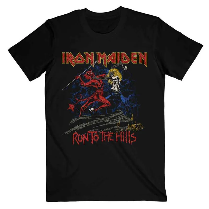 Iron Maiden Number of the Beast Run To The Hills T Shirt sold by Paradiso Clothing