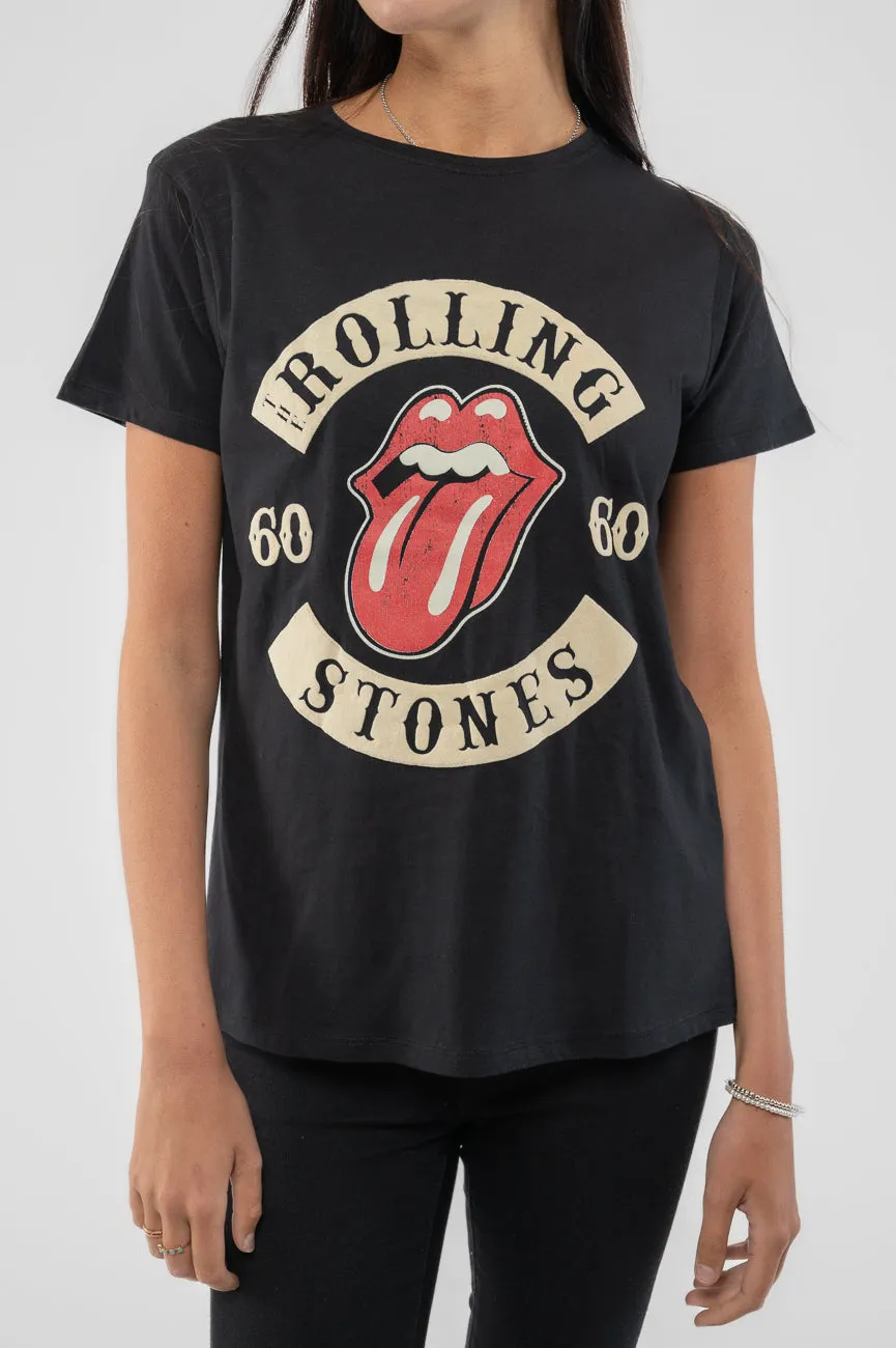 The Rolling Stones Sixty Biker Tongue suede flock T Shirt sold by Paradiso Clothing product image thumbnail 3