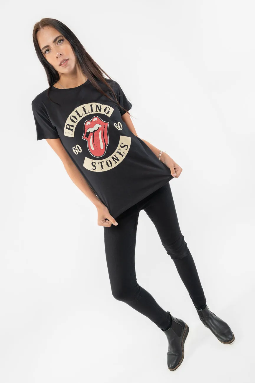 The Rolling Stones Sixty Biker Tongue suede flock T Shirt sold by Paradiso Clothing product image thumbnail 5