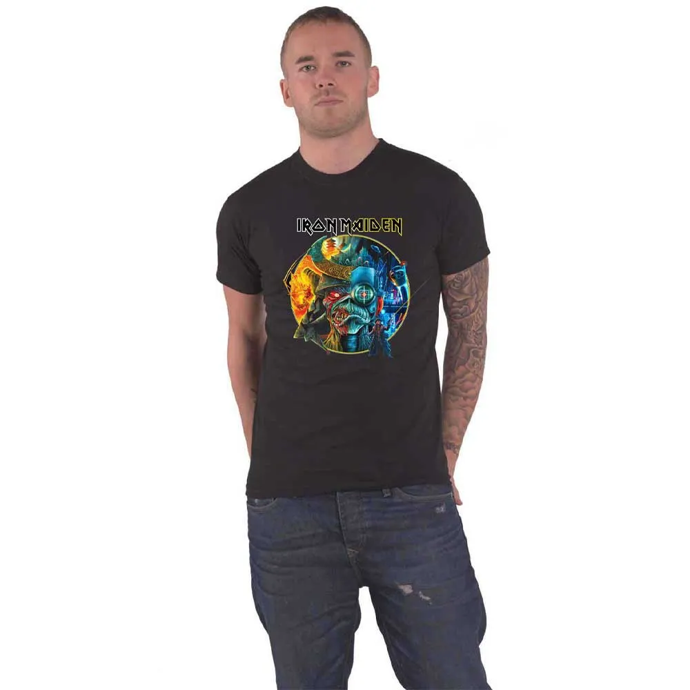 Iron Maiden The Future Past Tour 23 Circle Art T Shirt sold by Paradiso Clothing