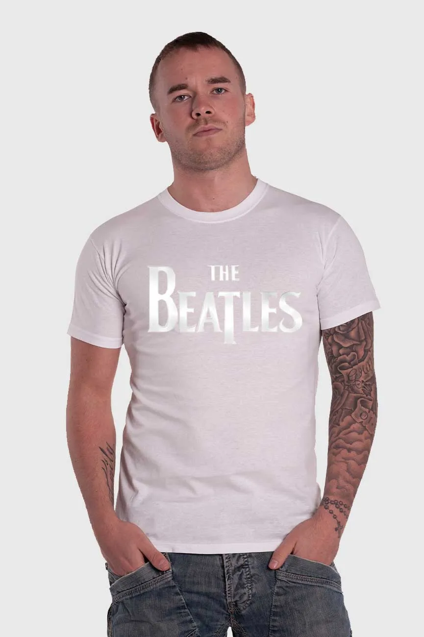 The Beatles Vintage Drop T Logo Hi-Build T Shirt sold by Paradiso Clothing