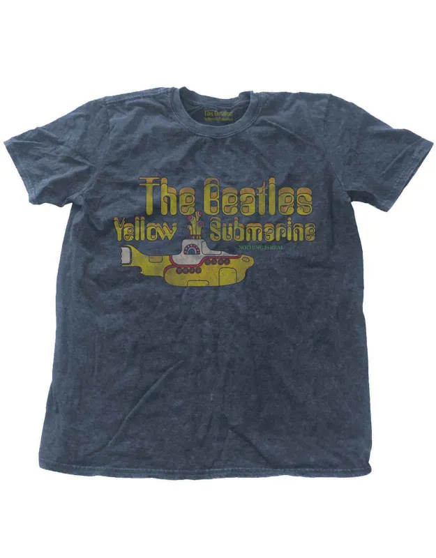 The Beatles Yellow Submarine Snow Wash T Shirt made by The Beatles