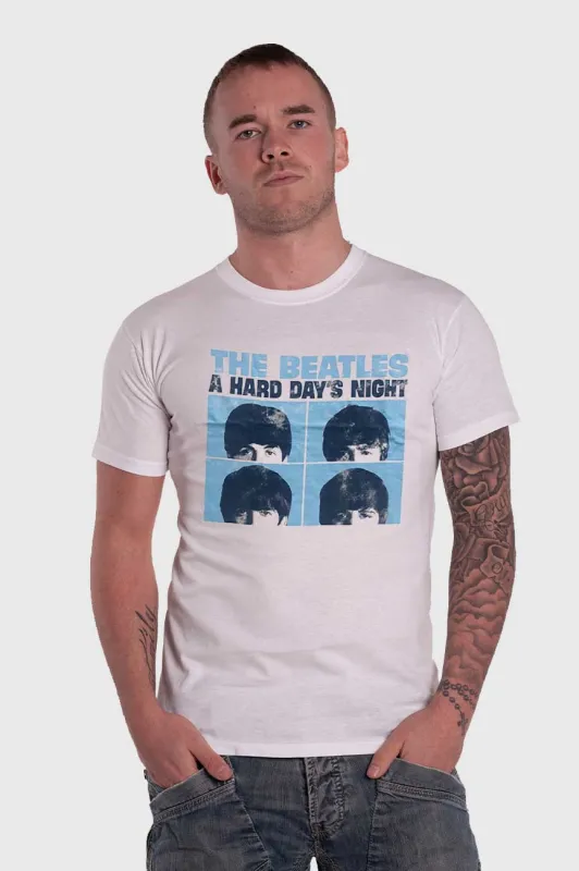 The Beatles Hard Days Night Pastel T Shirt sold by Paradiso Clothing