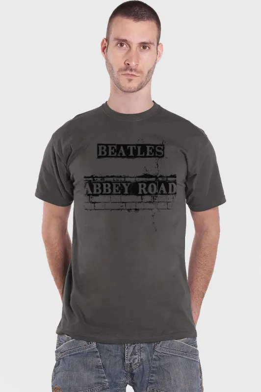 The Beatles Abbey Road Brick Sign T Shirt sold by Paradiso Clothing
