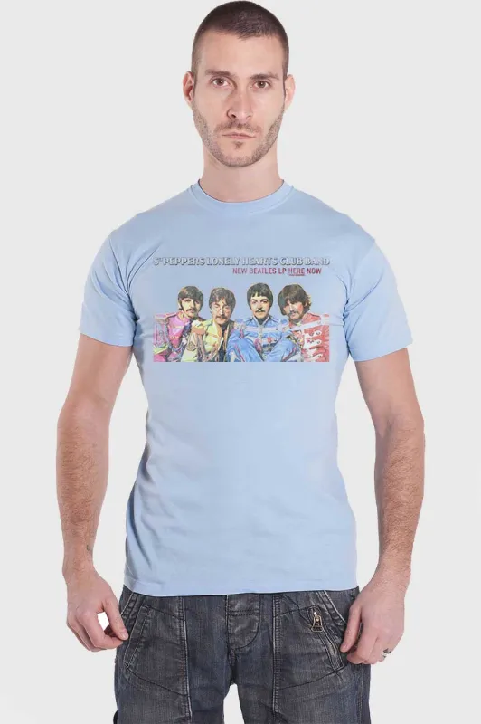The Beatles Sgt Pepper Lonely Hearts LP Here Now T Shirt sold by Paradiso Clothing