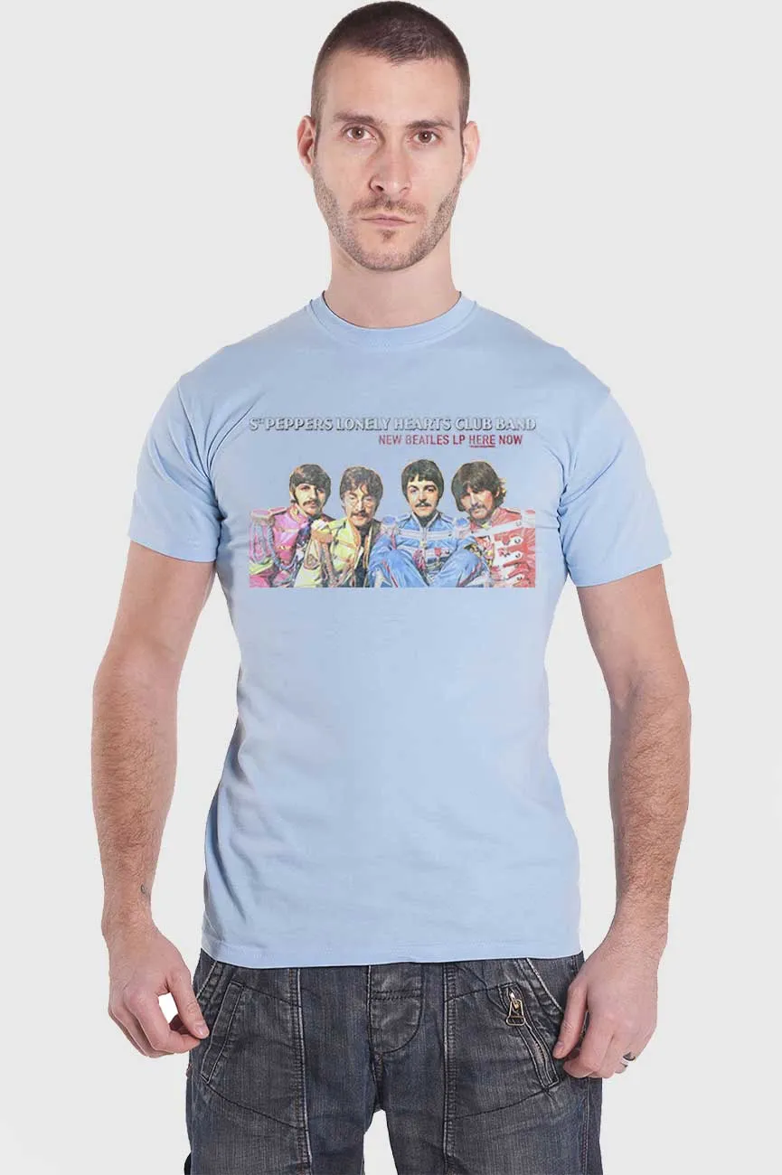 The Beatles Sgt Pepper Lonely Hearts LP Here Now T Shirt sold by Paradiso Clothing