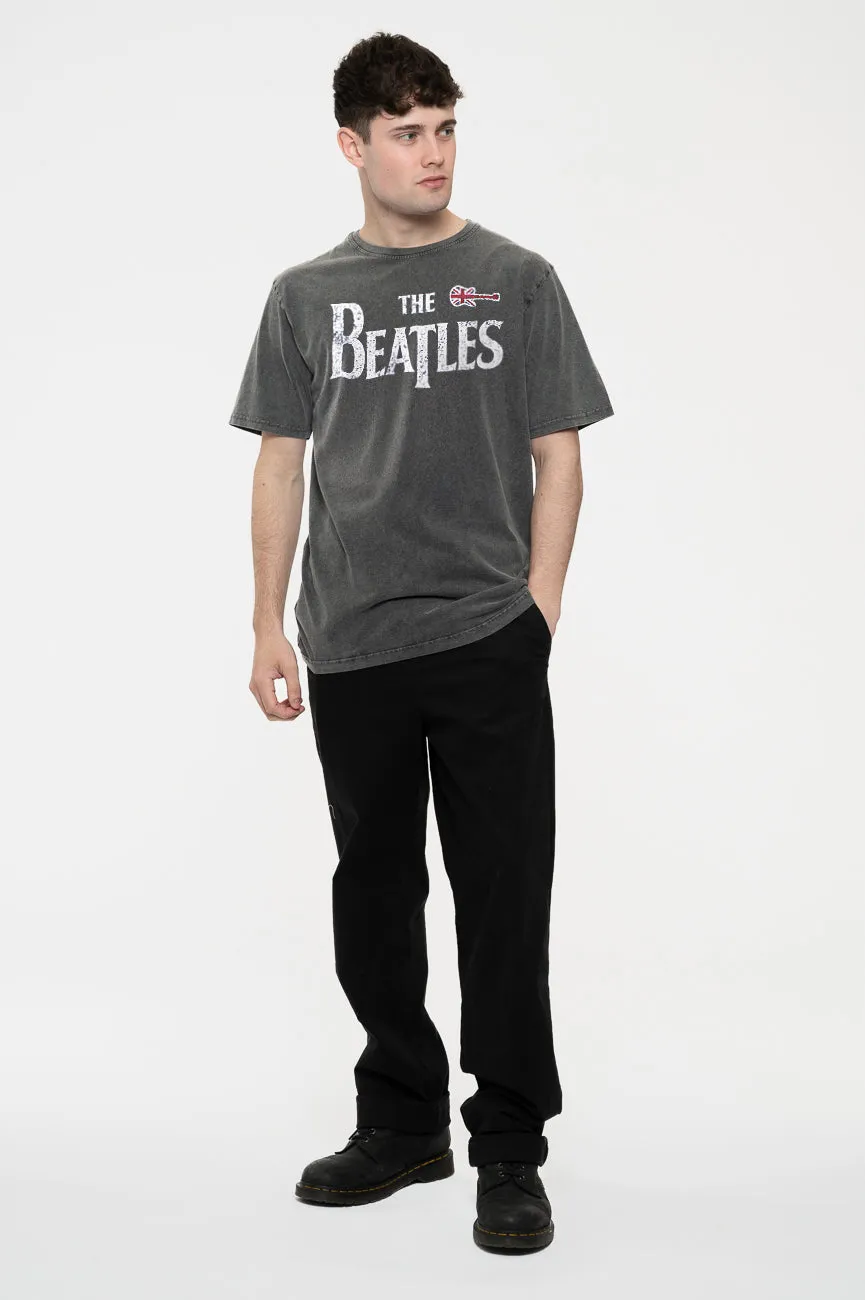 The Beatles Guitar And Drop T Logo Limited Edition 999 Only Premium Wash T Shirt sold by Paradiso Clothing product image thumbnail 2