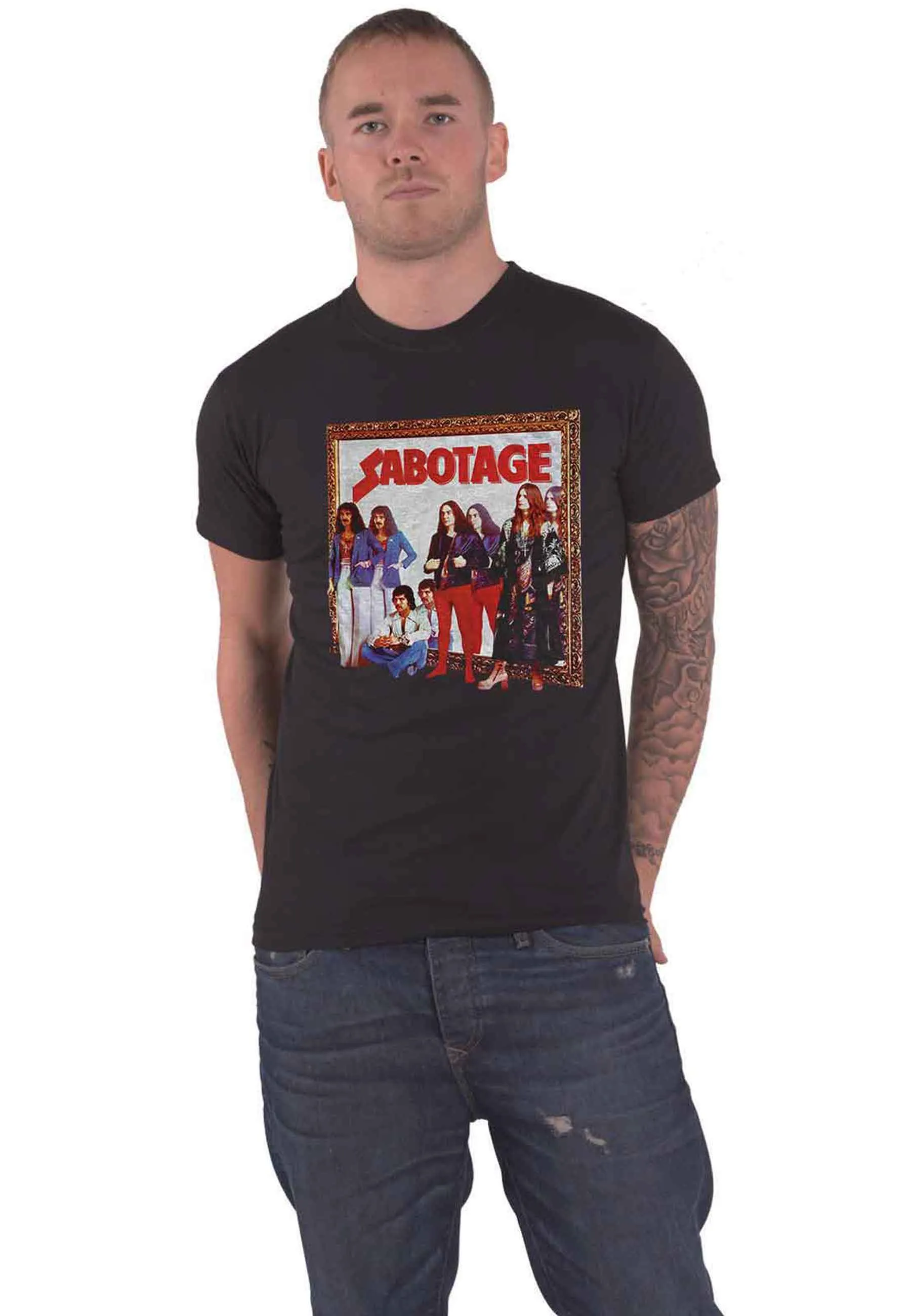 Black Sabbath Sabotage Back Print T Shirt sold by Paradiso Clothing