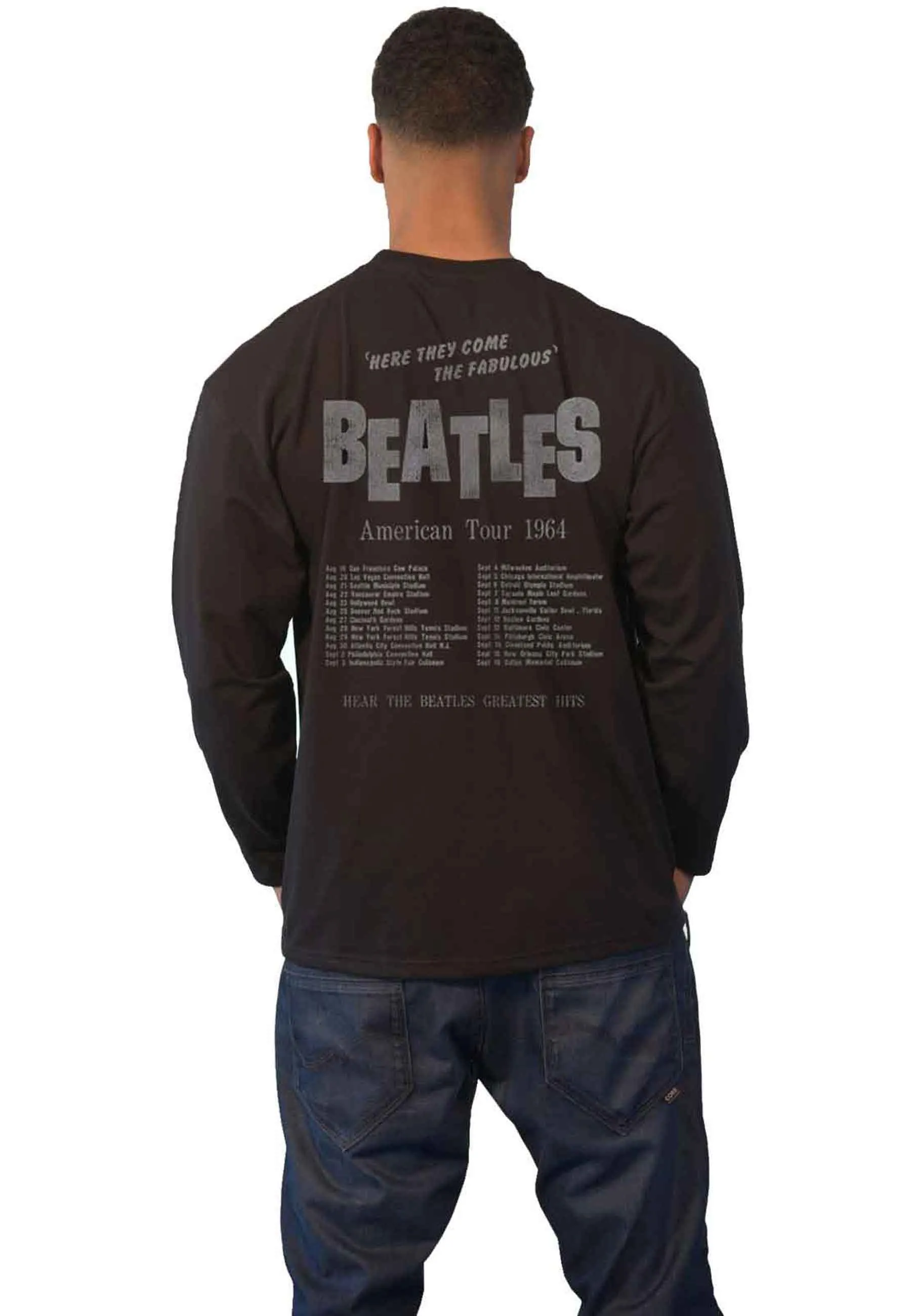 The Beatles Hard Days Night Long Sleeve T Shirt sold by Paradiso Clothing product image thumbnail 2