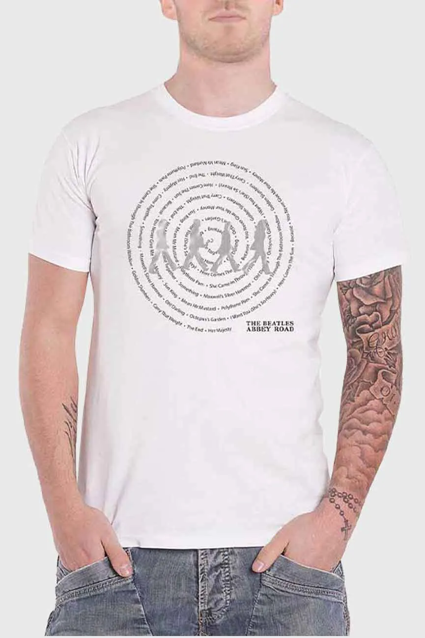 The Beatles Abbey Road Songs Swirl T Shirt sold by Paradiso Clothing product image thumbnail 3