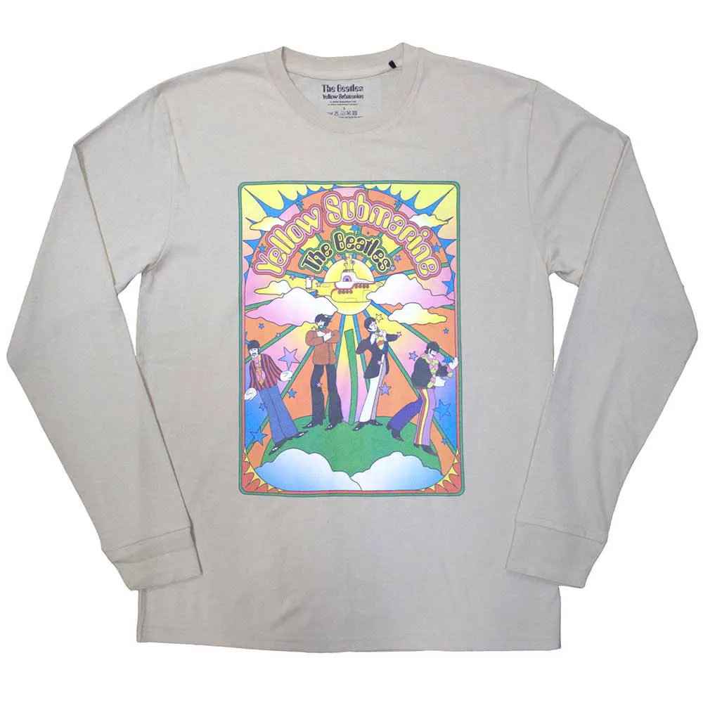 The Beatles Yellow Submarine Tracklist Long Sleeve T Shirt sold by Paradiso Clothing