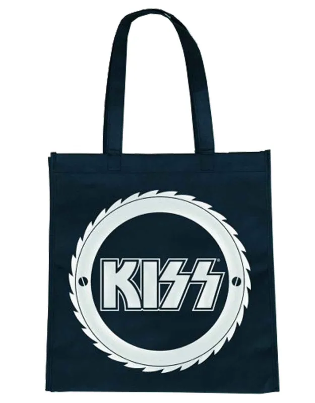 Kiss Buzzsaw Band Logo Eco Shopper Bag sold by Paradiso Clothing
