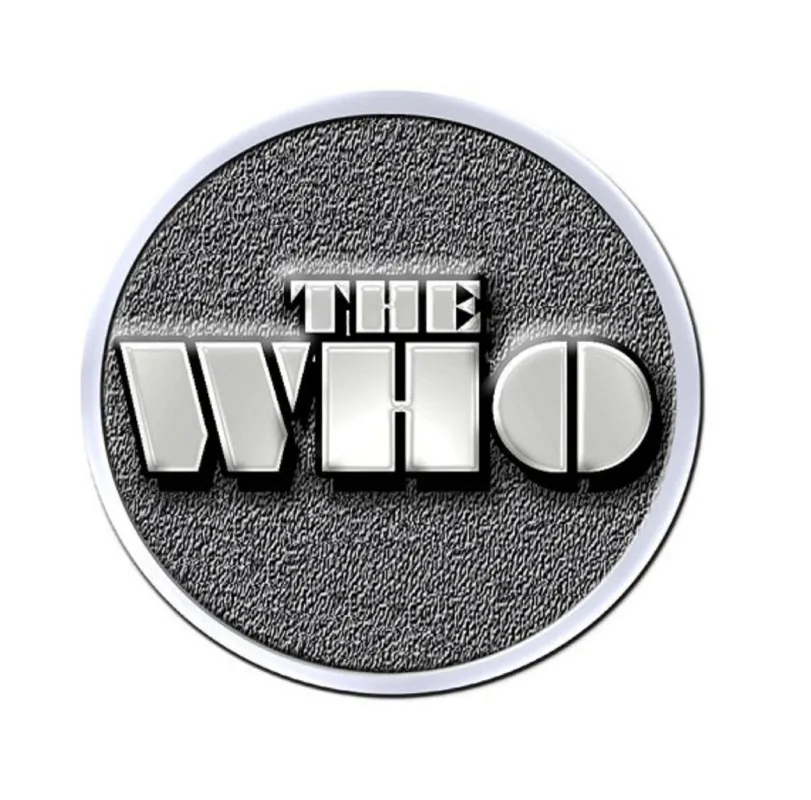 The Who Stencil Logo new Official Metal Pin badge made by Paradiso Clothing