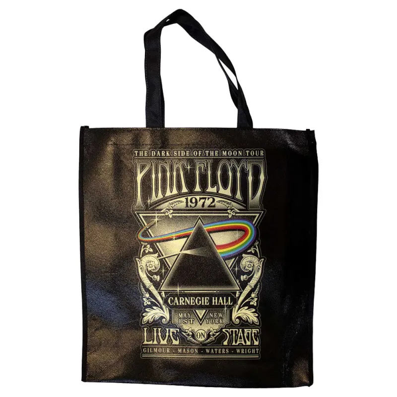 Pink Floyd Carnegie Hall Poster Eco Shopper Bag sold by Paradiso Clothing